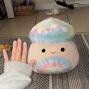 Large tiedye mushrooms squishmallow
